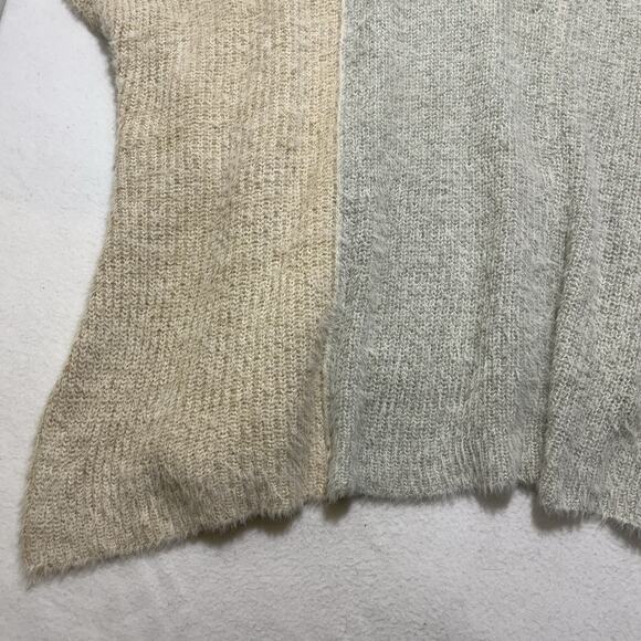 Saturday Sunday Anthropologie Women’s One Size Poncho Sweater Open Front Fuzzy - Picture 14 of 14